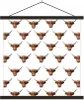 MuchoWow® Textilposter Muster - Schottisches Hochlandrind - Produktbild-Vorschau 1