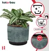 KOTARBAU® Kvetináč modrý keramický Výška 13 cm ⌀ 14 cm Náhľad obrázku produktu 4