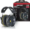 A product shot of 3M WorkTunes Connect Electronic Earmuffs next to its packaging. Produktbild-Vorschau