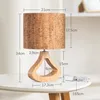 Drewniana lampka nocna EDISHINE, lampa stołowa o wyglądzie Podgląd zdjęcia produktu 8