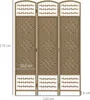 HOMCOM Paravent en bois 120 x 170 cm séparateur de pièce Voir les images du produit 5