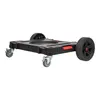 A black transport platform with wheels on a white background. Produktbild-Vorschau