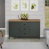 Stanton buffet vert, chêneReproduction. Voir les images du produit 6