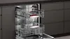 An open dishwasher with two racks pulled out. Produktbild-Vorschau
