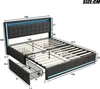 A diagram of a bed with dimensions indicated by numbers and lines. Náhľad obrázku produktu