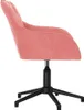 vidaXL Kancelárska stolička Swivel Pink Velvet Náhľad obrázku produktu 4