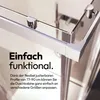 Duschkabine 77–90×77–90 cm, Silber, Aluminium, Schiebetür Produktbild-Vorschau 4