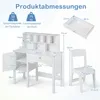 GOPLUS Kinder Schreibtisch Set mit Stuhl, Schreibtischset Produktbild-Vorschau 6