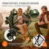 ECD Germany Składane krzesło kempingowe w kolorze khaki, z Podgląd zdjęcia produktu 3