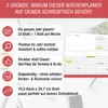Roter Tischkalender Wochenplaner undatiert – 53 Blatt für 1 Produktbild-Vorschau 2