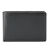 A black leather BOSS wallet is shown flat against a white background. Podgląd zdjęcia produktu