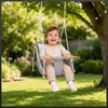 Kinderschaukel Hängesitz Babyschaukel 3in1 Grau mit Produktbild-Vorschau 6