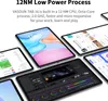 Multiple tablets are displayed at different angles, showcasing their screens and interfaces. Text overlays describe the product's features. Produktbild-Vorschau