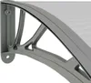Türvordach Grau 150x75 cm Polycarbonat Produktbild-Vorschau 5