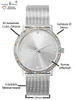 Damen Armbanduhr silber Zirkonia pastell Edelstahl Produktbild-Vorschau 2