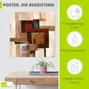 ARTland Poster Karos Abstrakt II Größe: 30x30 cm Produktbild-Vorschau 2
