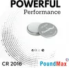 5x CR2016 PoundMax Lithium Knopfzellen 3v 5er-Blister Produktbild-Vorschau 4