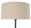 Stehlampe Schwarz mit Schirm HellBraun 50 cm Simplo Produktbild-Vorschau 2