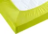 A close-up view of a fitted sheet on a mattress. Produktbild-Vorschau