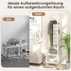 COSTWAY Narożny wieszak na płaszcze metalowy, wolnostojący Podgląd zdjęcia produktu 7