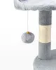 Kartonnen kraboom voor katten, 112 cm hoog, met hol, sisal Productafbeelding-voorbeeld 5