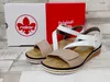 Rieker Damen Keil-Sandaletten Weiß/Beige Voir les images du produit 31