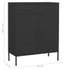 vidaXL Úložná skříň Antracit 80x35x101,5 cm Ocel Náhled obrázku produktu 7