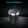 Přenosný nerezový bezdýmný popelník do auta s víkem a LED Náhled obrázku produktu 5