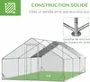 PawHut Enclos poulailler chenil volière extérieur 18 m² - Voir les images du produit 6