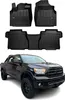 2007-2013 Toyota Tundra CrewMax podlahové rohože TPE černé Náhled obrázku produktu 1