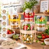Set da 8 vasetti per muesli, vasetti per yogurt da asporto, Anteprima dell’immagine prodotto 2