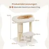 COSTWAY 61 cm tiragraffi piccolo, albero per gatti con Anteprima dell’immagine prodotto 3