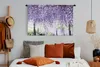 MuchoWow® Wandteppich Wandbehang Lila Glyzinie mit Produktbild-Vorschau 4