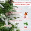 COSTWAY 190 cm umelý vianočný stromček so svetlami a Náhľad obrázku produktu 4