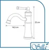 Adelita Schwarz Sem-1089 Retro Waschbecken-Wasserhahn Produktbild-Vorschau 12