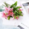 5er-Pack künstliche Lilien, realistische Haptik, für Produktbild-Vorschau 6