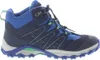 A single blue and navy hiking boot is shown against a white background. Produktbild-Vorschau