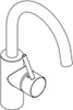 KLUDI BOZZ Mitigeur monocommandé pour lavabo, hauteur Anteprima dell’immagine prodotto 3