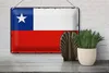 Blechschild Flagge Chiles 30x20cm Retro Flag of Chile Produktbild-Vorschau 4