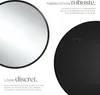 Miroir mural rond FIONA avec cadre en aluminium - 80 cm Voir les images du produit 3