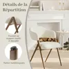 Lot de 2 chaises de salle à manger COLAMY – design Voir les images du produit 4