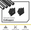 A19 LED Aluprofil Schwarz Eckprofil 90° 2m milky Produktbild-Vorschau 5