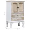 vidaXL Komoda z szufladami biała 50x30x80 cm drewno Podgląd zdjęcia produktu 6