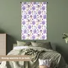 MuchoWow® Wandteppich Wandbehang Blumen - Rosen - Muster Produktbild-Vorschau 4