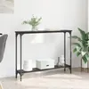vidaXL Tavolino con ripiano in rovere nero 100 x 22,5 x 75 Anteprima dell’immagine prodotto 3