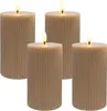Świece LED Relaxdays, zestaw 4 szt., 13 x 7,5 cm, migoczący Podgląd zdjęcia produktu 1