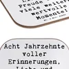 Mr. & Mrs. Panda Untersetzer Glas Spruch 80. Geburtstag Produktbild-Vorschau 5