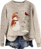 ASKSA Pulls rigolos de Noël Femmes Pulls tricotés col rond Voir les images du produit 1