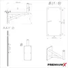 PremiumX 60cm Wandhalter Aluminium SAT Wand Halterung mit Produktbild-Vorschau 4