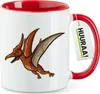 Huuraa Kaffeetasse Pteranodon Dinosaurier 330ml Rot Keramik Produktbild-Vorschau 1